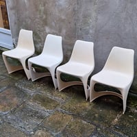 Image 2 of Lot de 4 chaises en plastique par Steen Ostergaard pour Cado