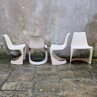 Image 5 of Lot de 4 chaises en plastique par Steen Ostergaard pour Cado