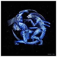 Image 1 of 2004 Alien vs Predator AVP Fine Art Print 