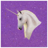 Image 1 of 1985 Ridley Scott’s Legend Unicorn Fine Art Print