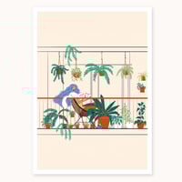 Print - Chat sur le balcon