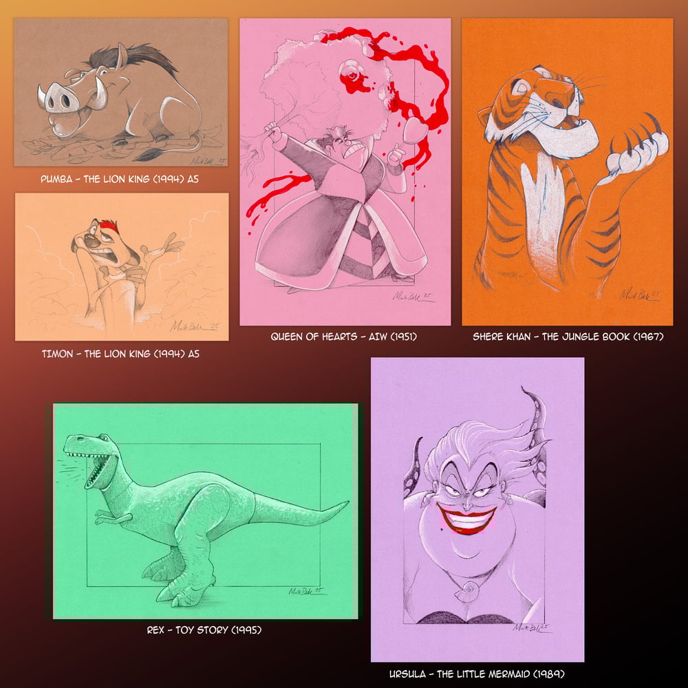 A-Z of Disney Hand Drawn Art 