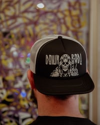 Image 1 of Mr. Death Black/White Trucker Hat