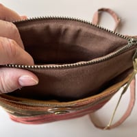 Image 3 of Earthy Tapestry Zippertop Purse With Front Pocket 