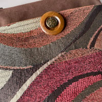 Image 2 of Earthy Tapestry Zippertop Purse With Front Pocket 