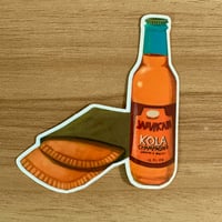 'Jamaican Patty and Kola' Vinyl Sticker