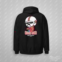 Image 3 of STUNT DOUBLE - BACK - BLACK - HOODIE