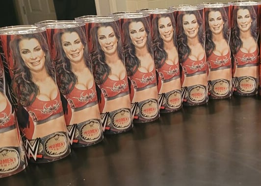 WWE Victoria Women's Champion Tumbler + Free Trading Card