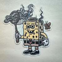 Catching Smoke Sponge Sticker