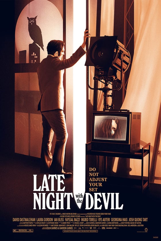 Image of Late Night With The Devil ~ (reg) screen print