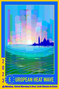 Image 1 of European Heat Wave 2023 Poster