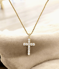 Image 1 of Divine Golden Cross Necklace