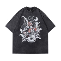 Image 1 of Street Vintage Print Short Sleeves T-shirt