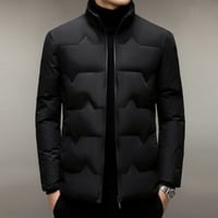 Image 4 of Men's Thickened Cotton-padded Coat Middle-aged Dad Cotton-padded Jacket