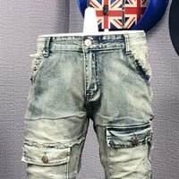 Image 4 of Men's Personality All-matching Fashion Casual Ripped Jeans