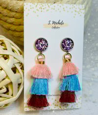 Image 1 of Pink Leopard Earrings (3)