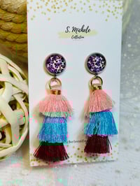 Image 2 of Pink Leopard Earrings (3)