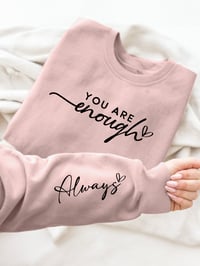 Image 5 of Letter Printed Hoodie Round Neck Casual Hoodie Autumn Sprin