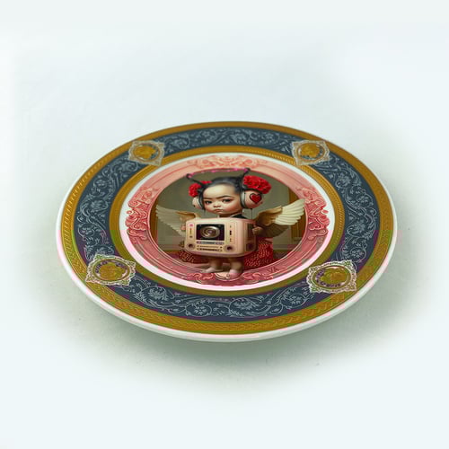 Image of Mariquita - Valentine's Day - Fine China Plate - #0780 SPECIAL EDITION