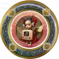 Image 1 of Mariquita - Valentine's Day - Fine China Plate - #0780 SPECIAL EDITION