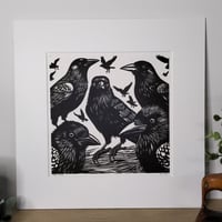 Image 2 of The Gang Medium Linoprint
