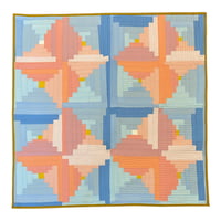 Orange & Blue Log Cabins