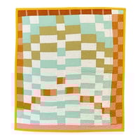 Orange/Green Checkers Quilt