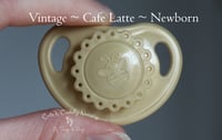 Image 1 of Precious Vintage - HoneyBug Pacifier - Magnetic included - Newborn - Cafe Latte