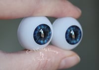 Image 2 of 22mm - Acrylic Eyes - Half Round -Brilliant Blue