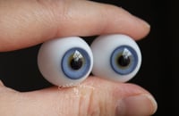 Image 2 of 20mm - Full Round -  German Glass Eyes - Ice Blue