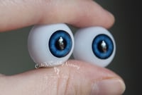Image 2 of 20mm - Acrylic Eyes - Half Round - Blue