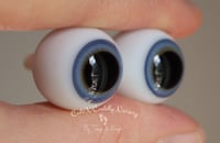 Image 2 of 18mm - Full Round - German Glass Eyes - Light Blue