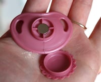 Image 3 of Precious Vintage - HoneyBug Pacifier - Magnetic included - Newborn - Cafe Latte