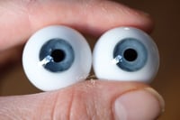 Image 4 of 22mm - Full Round -  German Glass Eyes - Blue/Gray