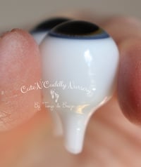 Image 3 of 18mm - Full Round - German Glass Eyes - Light Blue