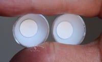 Image 4 of 22mm - Acrylic Eyes - Half Round -Brilliant Blue