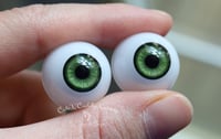 Image 5 of 20mm - Acrylic Eyes - Half Round - Green
