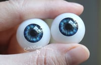 Image 5 of 22mm - Acrylic Eyes - Half Round -Brilliant Blue