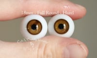 Image 1 of 18mm - Full Round - Glass Eyes - Hazel