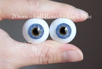 Image 1 of 20mm - Full Round - German Glass Eyes - Dark Blue