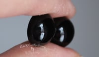 Image 2 of 14mm - Flat Back Solid Glass Eyes - Black