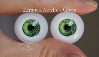 Image 1 of 22mm - Acrylic Eyes - Green