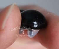 Image 3 of 14mm - Flat Back Solid Glass Eyes - Black