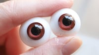 Image 4 of 20mm - Flat Back - Fantasy Eyes - Maroon/Red