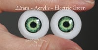 Image 1 of 22mm - Acrylic Eyes - Electric Green