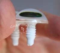 Image 3 of 22mm - Acrylic Eyes - Green w/Orange