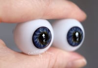 Image 2 of 24mm - German Glass - Full Round Eyes - Deep Blue