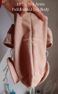 Image 1 of 19" - 3/4 Arms - Full Jointed Leg Body - No Gathers - Bountiful Baby