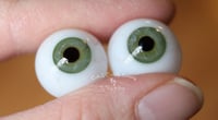 Image 7 of 18mm - Full Round - German Glass Eyes - Green with Veins