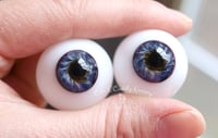 Image 4 of 24mm - German Glass - Full Round Eyes - Deep Blue